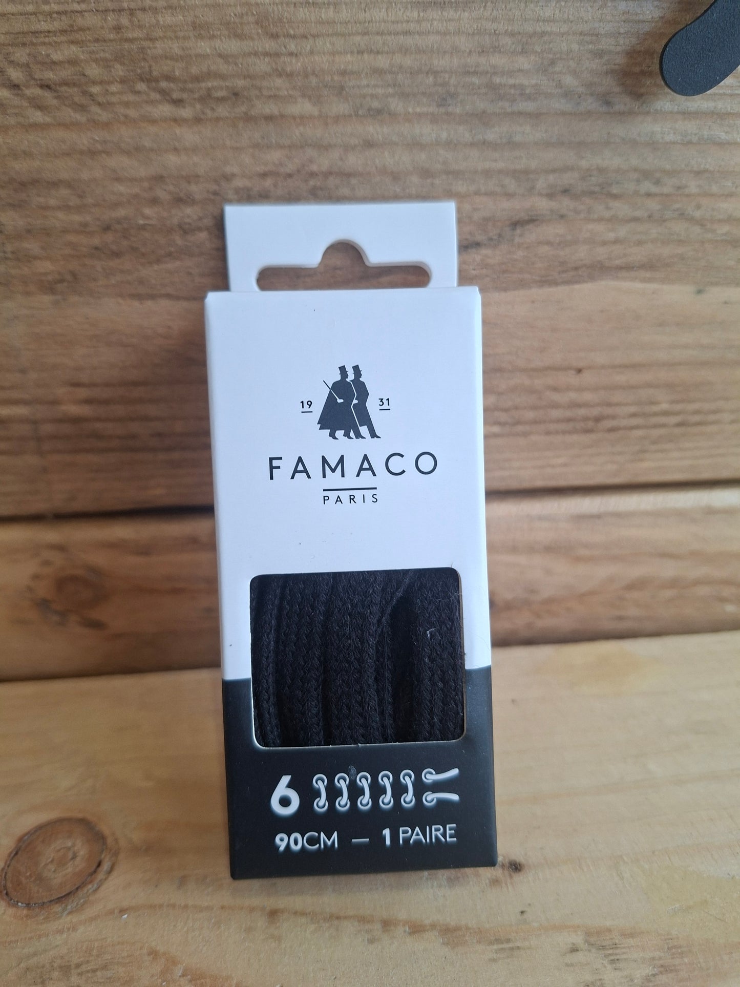 LACET PLAT 90CM NOIR