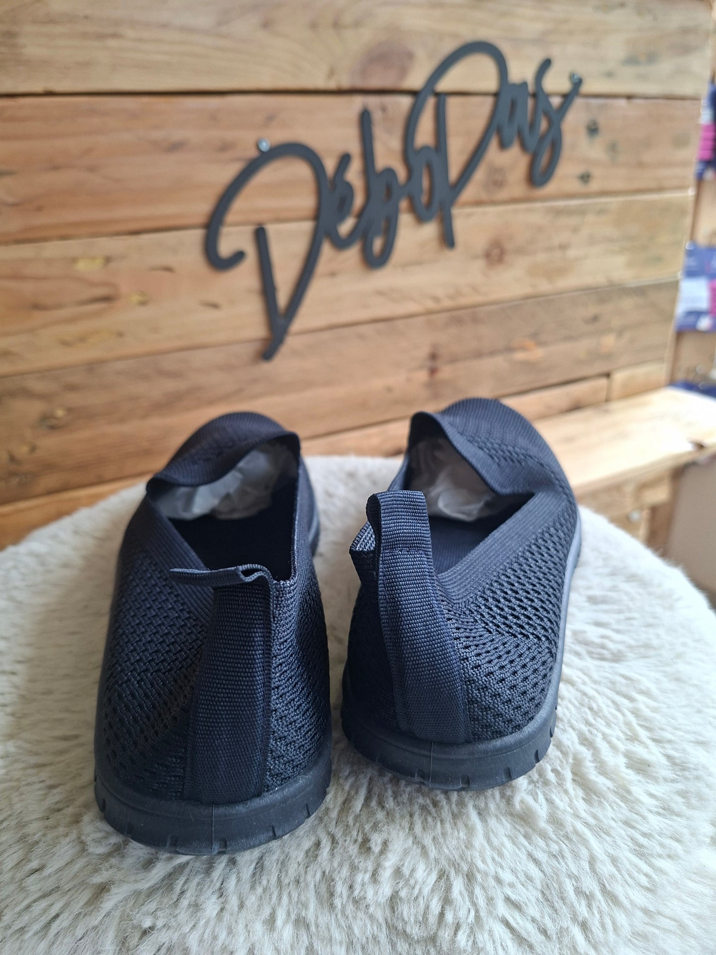 Ballerines tissus marine