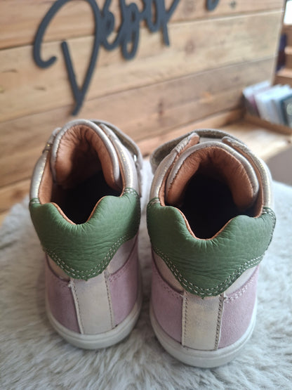 Baskets beige doré montantes