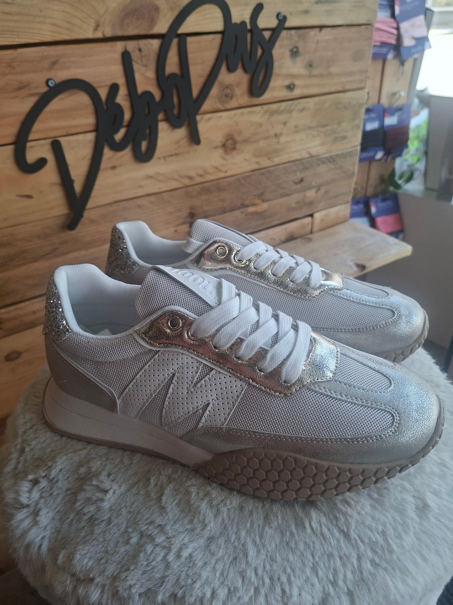 Baskets or et argent
