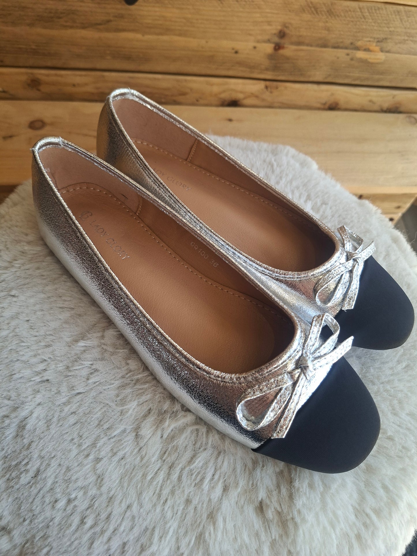 Ballerines argentées