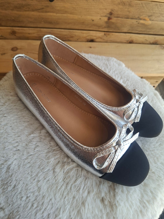 Ballerines argentées