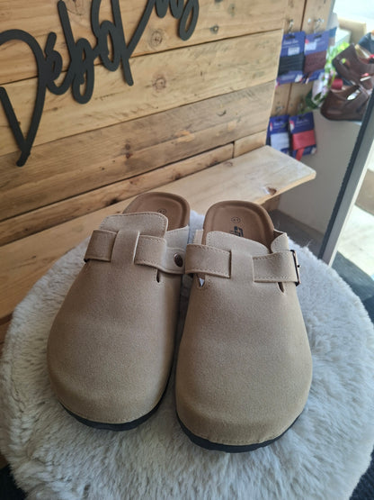 Mules beige clair