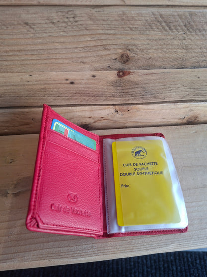 Grand porte-carte cuir/ différents coloris