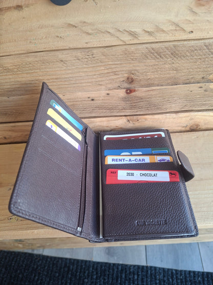 Portefeuille cuir/ différents coloris