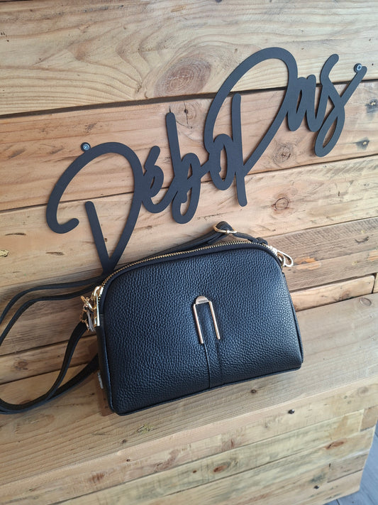 Petit sac en cuir noir