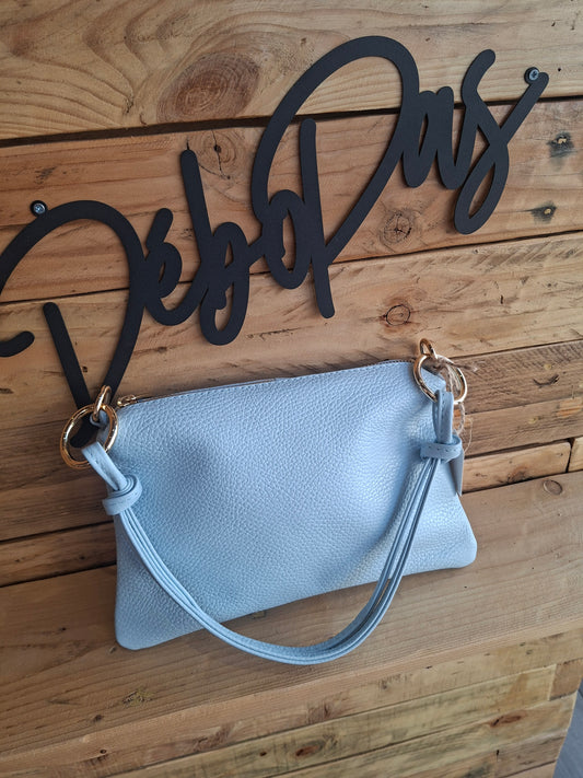 Sac en cuir bleu
