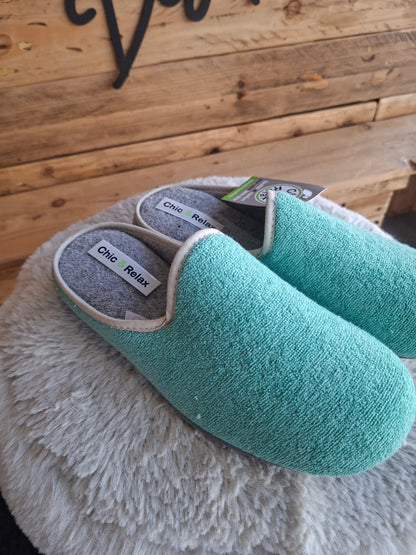 Chausson vert menthe
