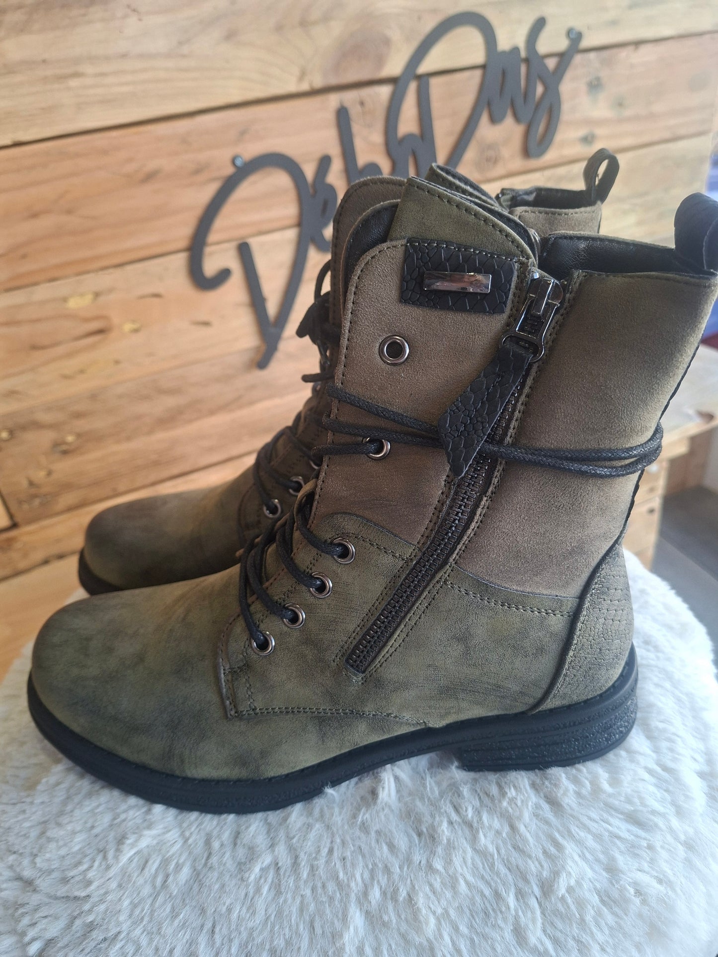 Bottines vertes