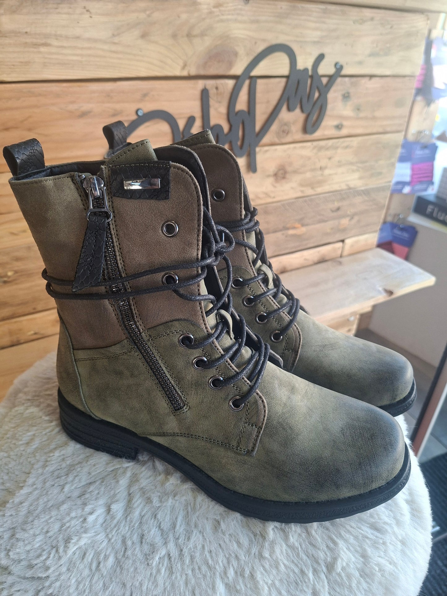 Bottines vertes