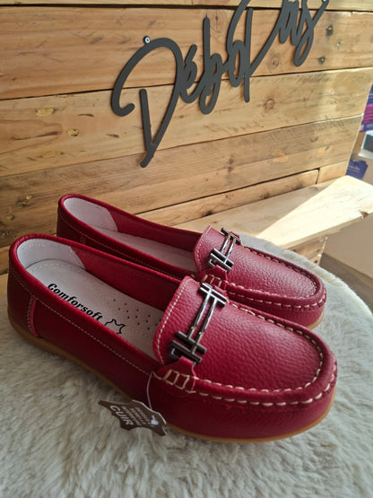 Mocassins rouges