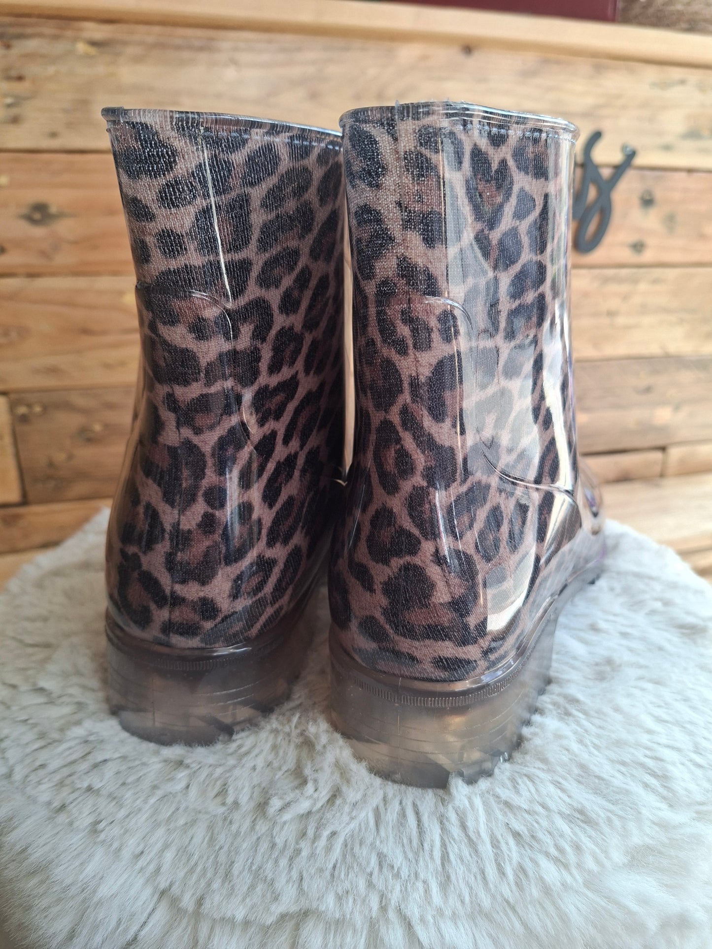 Bottes de  pluie léopard