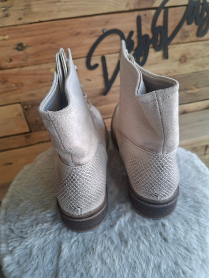 Bottines beige