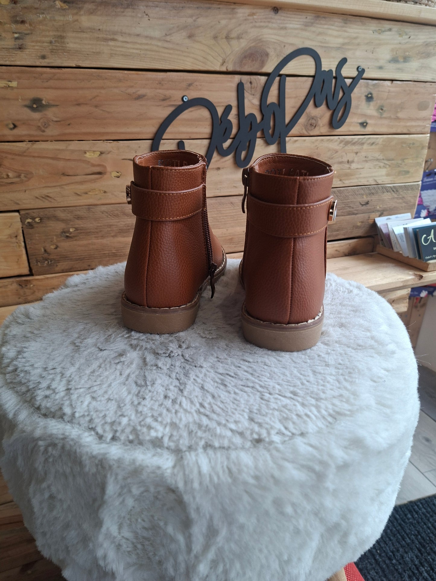 Bottines camel