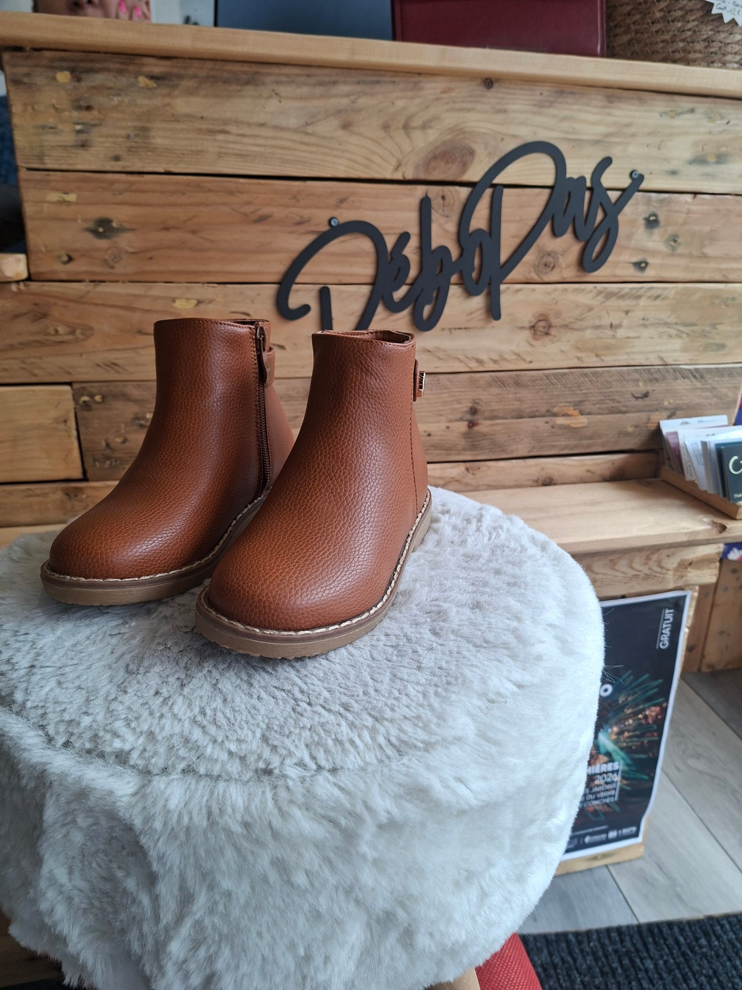 Bottines camel