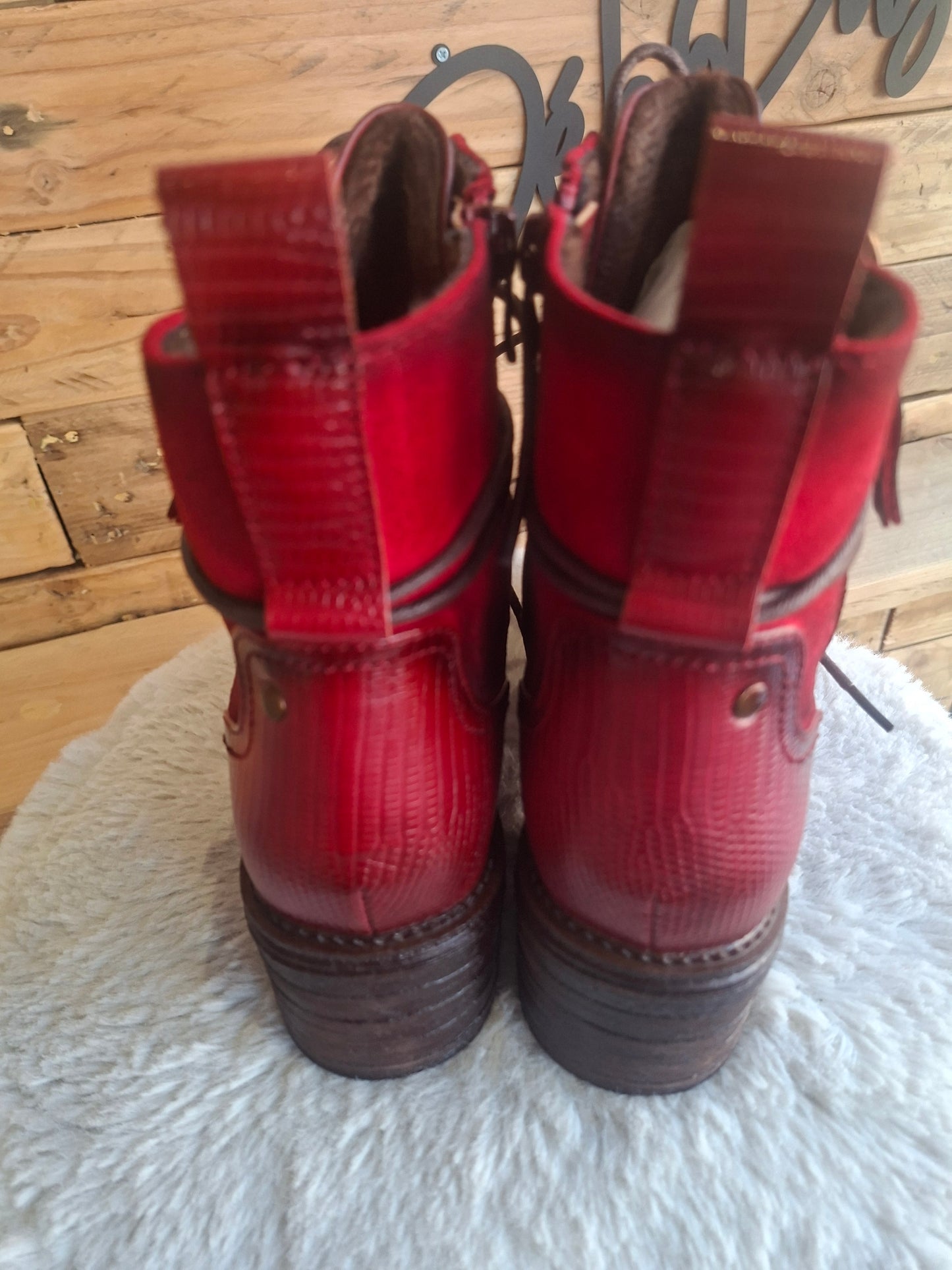 Bottines rouges