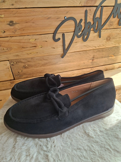 Mocassins noirs suédine