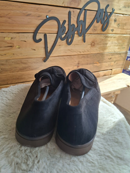 Mocassins noirs suédine