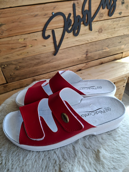 Mules rouge