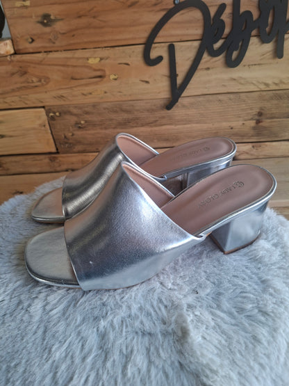 Mules argent