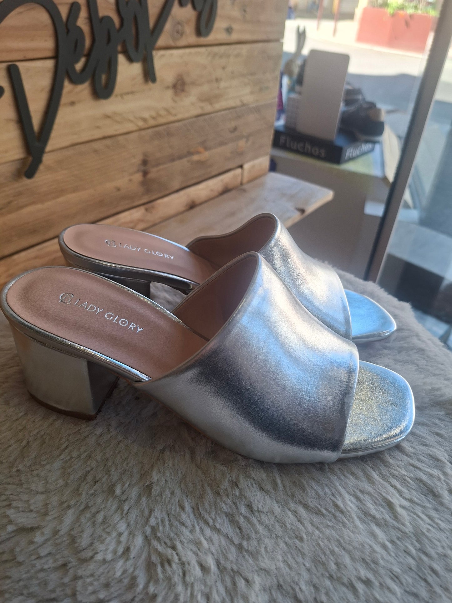 Mules argent