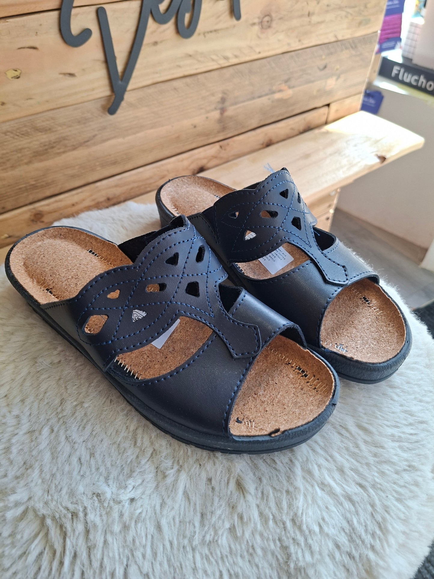Mules bleue