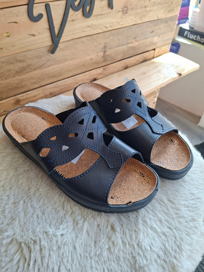 Mules bleue