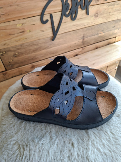 Mules bleue