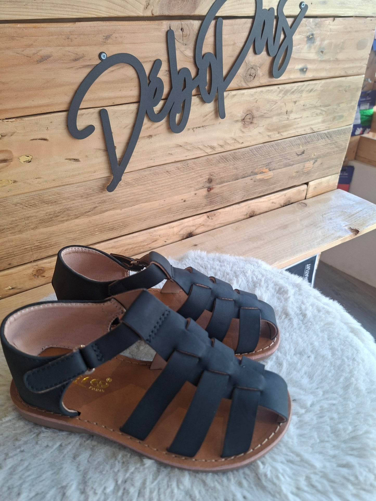 Sandales noires mixtes