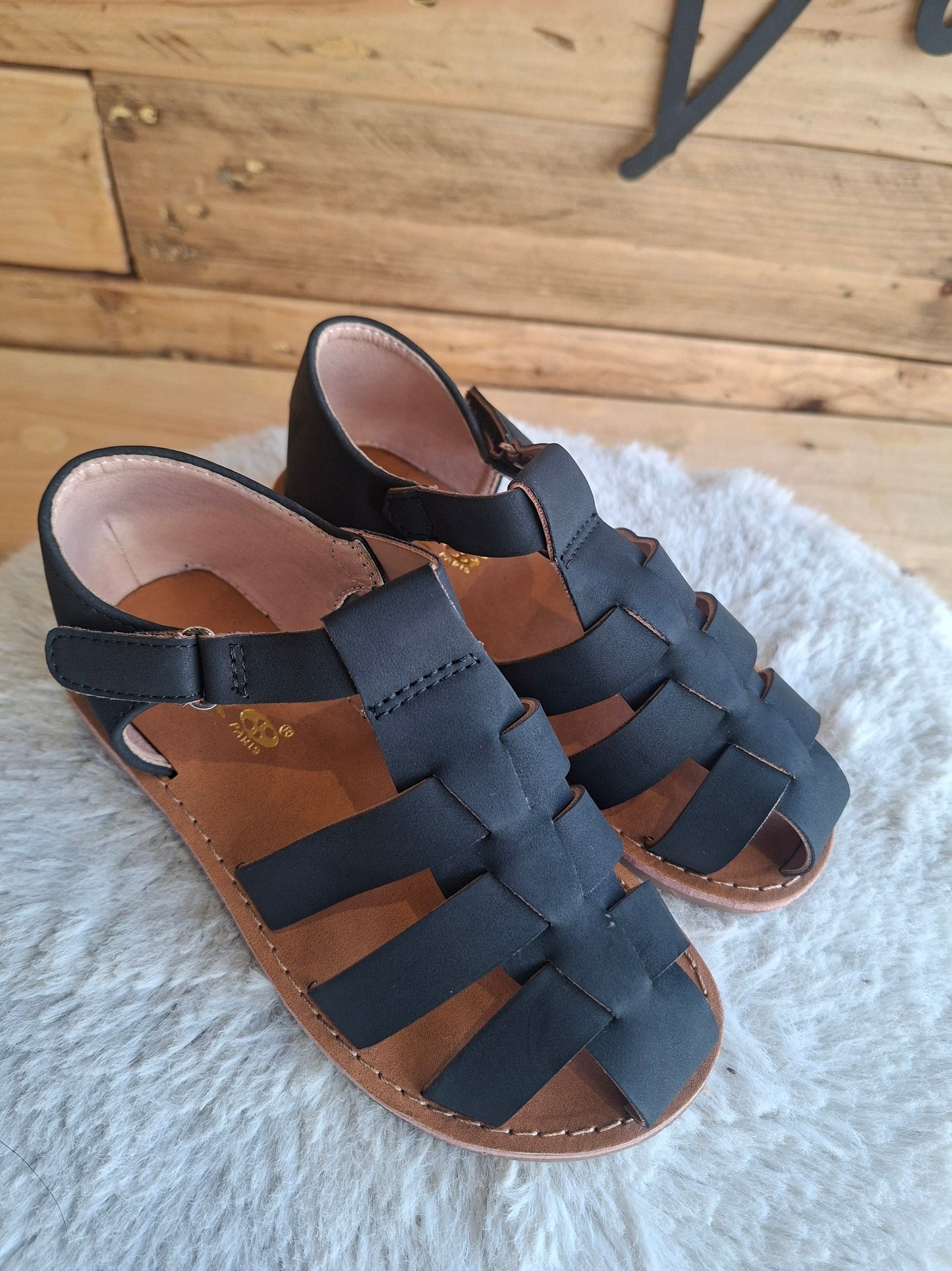Sandales noires mixtes
